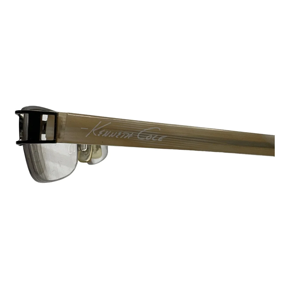 Kenneth Cole KC 554 B53 EYEGLASSES FRAMES 50-17-135 Gold Half‎ Rimless H3581